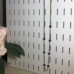 Long Purple and Gold Necklace